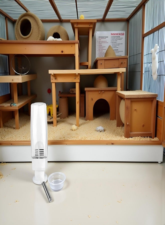 Tnyvm 80 ml- No Drip Water Dispenser for Small Animals - Transparent Hanging Bottle for Rabbits, Guinea Pigs, Hamsters, Mice, and Ferrets - Leak Proof with Filter, Water Bottles - Image 4